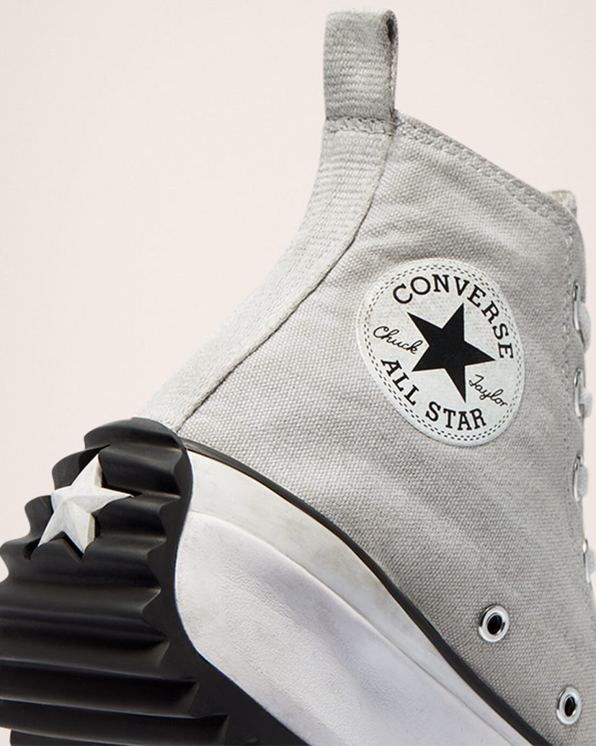 Sapatos Plataforma Converse Run Star Hike Smoked Lona Cano Alto Feminino Branco | PT C04318T